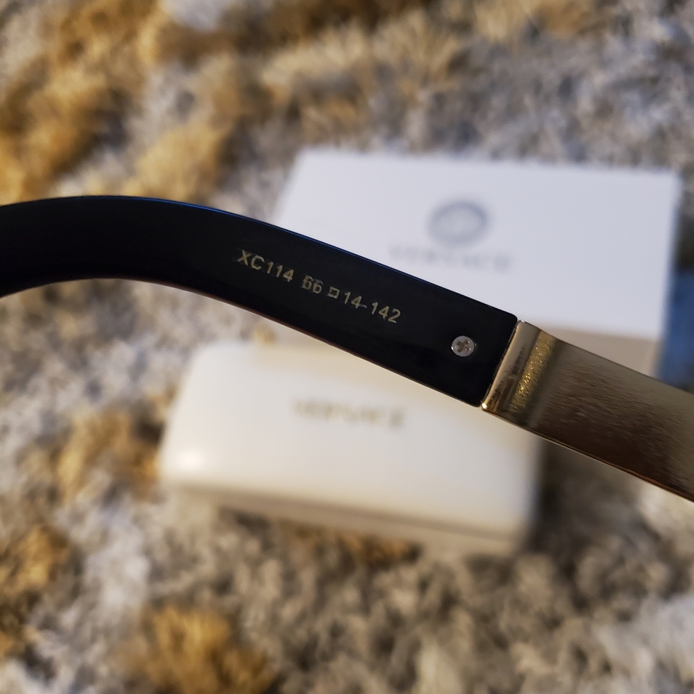 Versace Black Frames with Gold Medusa Accent - Picture 7 of 7